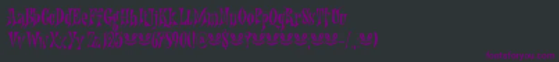 Nefarious DEMO Font – Purple Fonts on Black Background