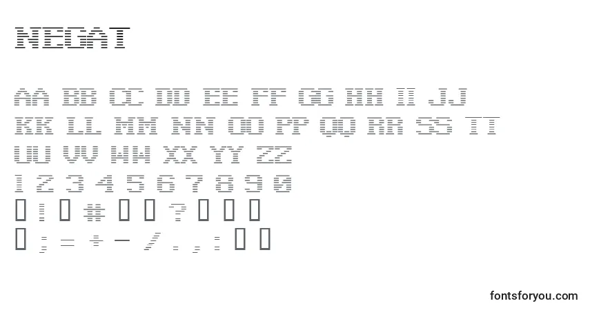 Negat    (135387)フォント–アルファベット、数字、特殊文字