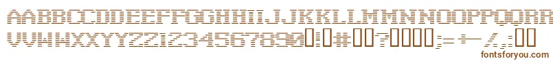 Шрифт negat    – коричневые шрифты на белом фоне