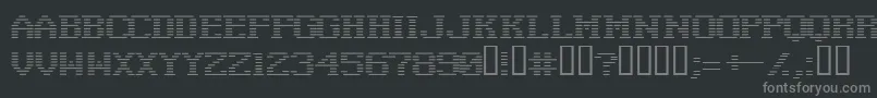 negat    Font – Gray Fonts on Black Background