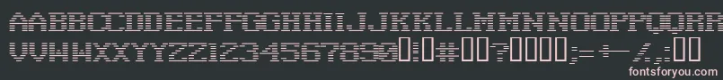 Fonte negat    – fontes rosa em um fundo preto