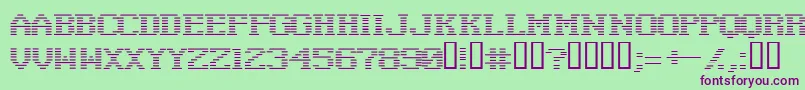 negat    Font – Purple Fonts on Green Background