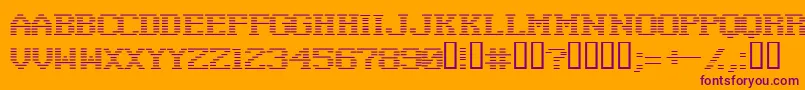 negat    Font – Purple Fonts on Orange Background