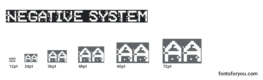 Negative System Font Sizes