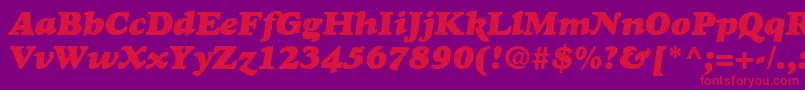 fuente GoudyHeavyfaceItalic – Fuentes Rojas Sobre Fondo Morado