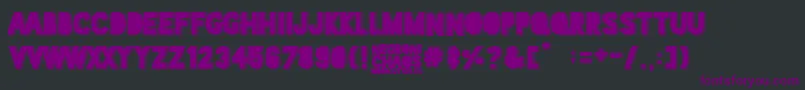 Negroni Chaos Font – Purple Fonts on Black Background