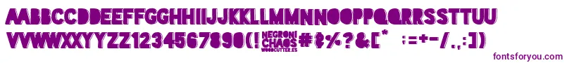 Police Negroni Chaos – polices violettes