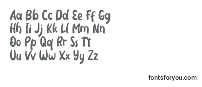 Überblick über die Schriftart Neigfriste Font by Rifki 7NTypes