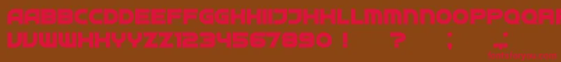 Neighbor Bold Font – Red Fonts on Brown Background