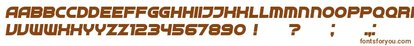 Neighbor BoldItalic Font – Brown Fonts on White Background