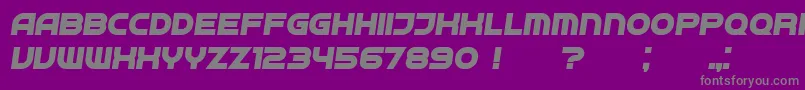 Neighbor BoldItalic Font – Gray Fonts on Purple Background