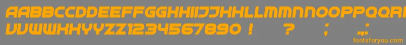 Neighbor BoldItalic Font – Orange Fonts on Gray Background