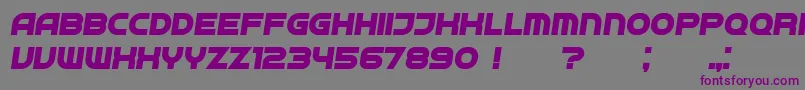 Neighbor BoldItalic Font – Purple Fonts on Gray Background