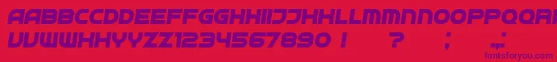 Neighbor BoldItalic Font – Purple Fonts on Red Background