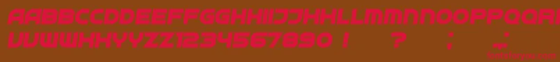 Neighbor BoldItalic Font – Red Fonts on Brown Background