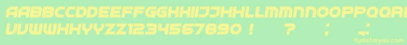 En savoir plus sur la police Neighbor BoldItalic Police Neighbor BoldItalic – polices jaunes sur fond vert