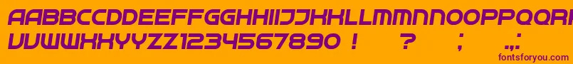 Weitere Informationen zur Neighbor Italic-Schriftart Neighbor Italic-Schriftart – Violette Schriften auf orangefarbenem Hintergrund