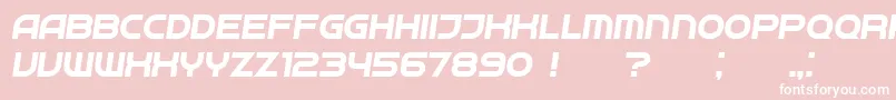 Neighbor Italic Font – White Fonts on Pink Background