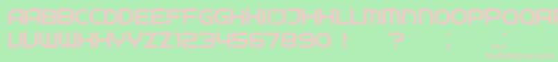 Neighbor Light Font – Pink Fonts on Green Background