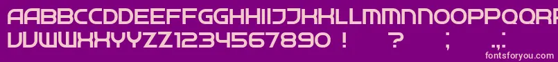 Neighbor Light Font – Pink Fonts on Purple Background