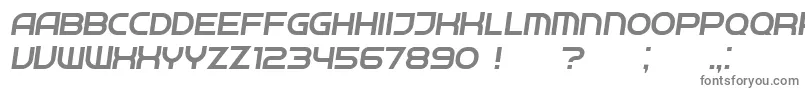 フォントNeighbor LightItalic – 白い背景に灰色の文字