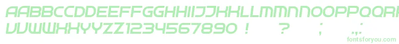 フォントNeighbor LightItalic – 緑のフォント