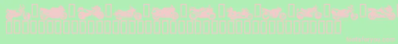 Motorbikez Font – Pink Fonts on Green Background