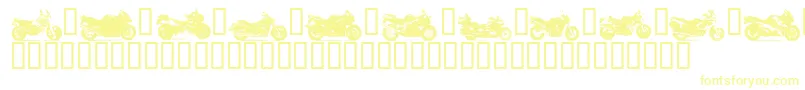 Шрифт Motorbikez – жёлтые шрифты
