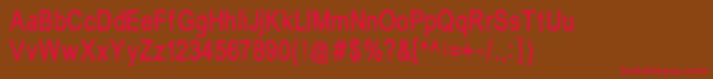 Tempest Font – Red Fonts on Brown Background