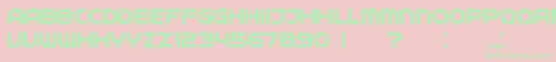 Neighbor Font – Green Fonts on Pink Background