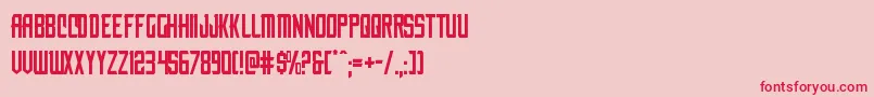 nemenforcer Font – Red Fonts on Pink Background