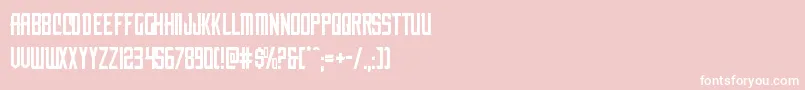 nemenforcer Font – White Fonts on Pink Background