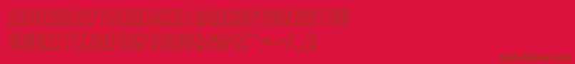 En savoir plus sur la police nemenforcer3d Police nemenforcer3d – polices brunes sur fond rouge