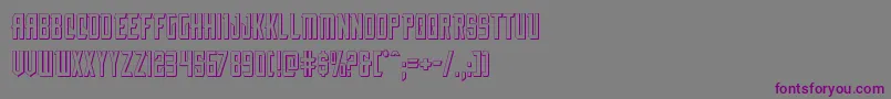 nemenforcer3d-Schriftart – Violette Schriften auf grauem Hintergrund