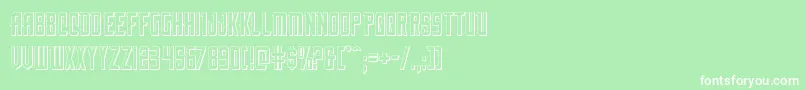 nemenforcer3d Font – White Fonts on Green Background
