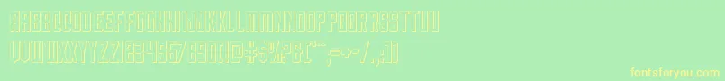 nemenforcer3d Font – Yellow Fonts on Green Background