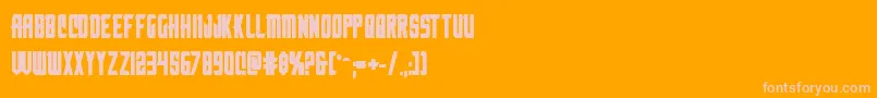 Więcej informacji o czcionce nemenforcerbold Czcionka nemenforcerbold – różowe czcionki na pomarańczowym tle