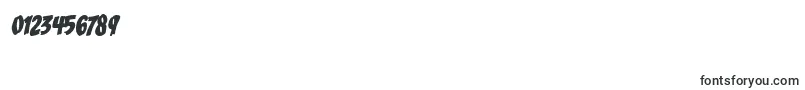 BucketOBloodItalic Font – Fonts for Numbers and Digits