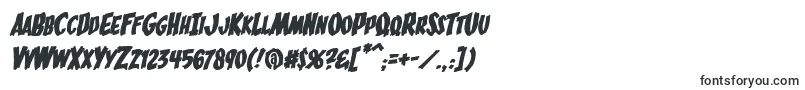 BucketOBloodItalic-fontti – Kesäiset fontit