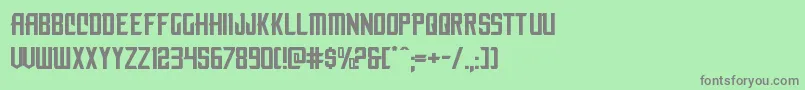 nemenforcerexp Font – Gray Fonts on Green Background