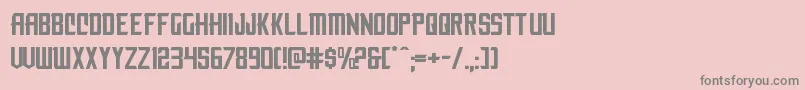 nemenforcerexp Font – Gray Fonts on Pink Background