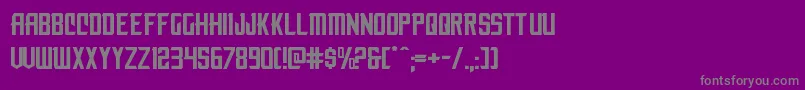 nemenforcerexp Font – Gray Fonts on Purple Background