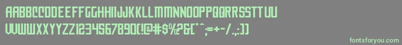 nemenforcerexp Font – Green Fonts on Gray Background