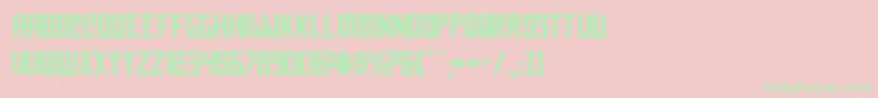 nemenforcerexp Font – Green Fonts on Pink Background