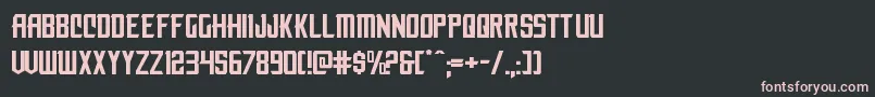 nemenforcerexp Font – Pink Fonts on Black Background