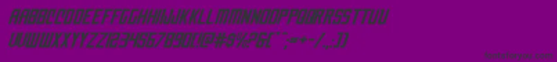 nemenforcerexpital Font – Black Fonts on Purple Background