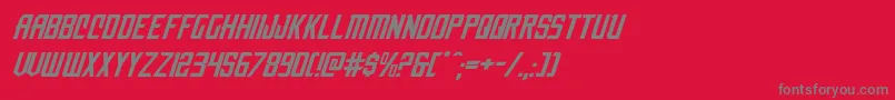 nemenforcerexpital Font – Gray Fonts on Red Background