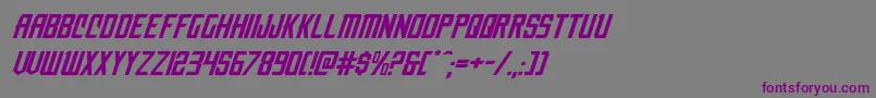 nemenforcerexpital-Schriftart – Violette Schriften auf grauem Hintergrund