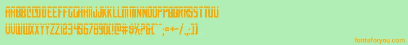 nemenforcerlaser Font – Orange Fonts on Green Background