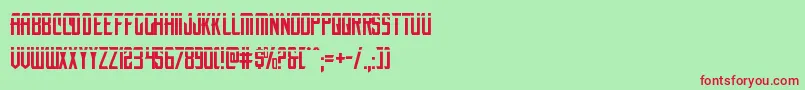 nemenforcerlaser Font – Red Fonts on Green Background
